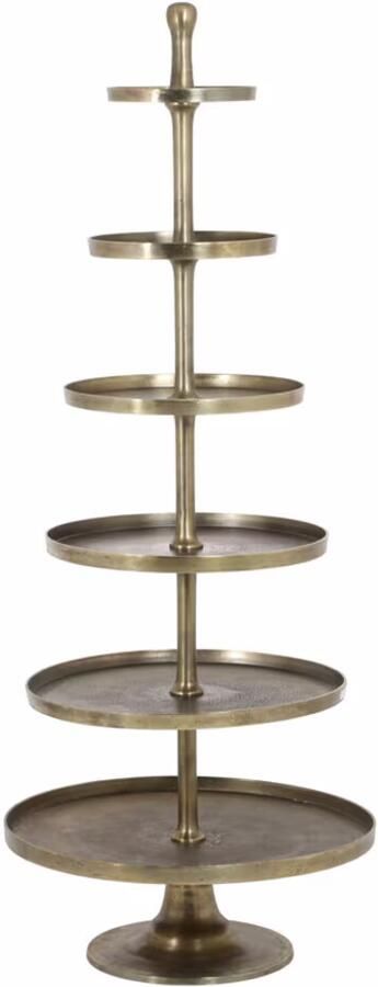 Light & Living Etagère Hokksund 200cm hoog Antiek Brons Rond