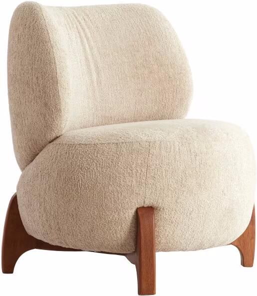 Light & Living Fauteuil Binoa Bouclé Crème