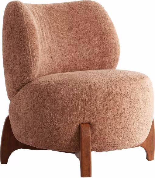 Light & Living Fauteuil Binoa Bouclé Oud Roze
