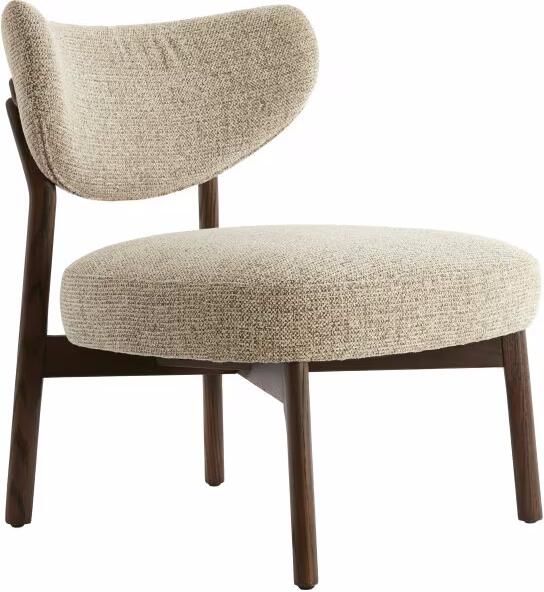 Light & Living Fauteuil Utsira Geweven stof Crème Bruin