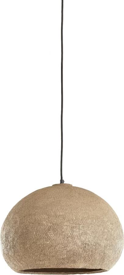 Light & Living Hanglamp Celmiros Papier-maché Ø41cm Grijs Rond