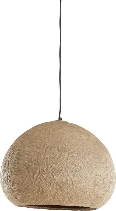 Light & Living Hanglamp Celmiros Papier-maché Ø51cm Grijs Rond