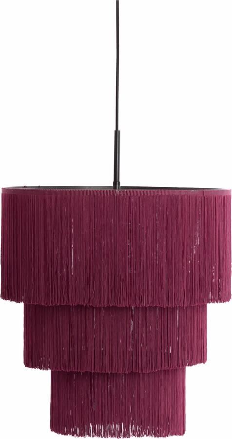 Light & Living Hanglamp Malaika 3-lamps Ø45cm Donkerpaars Rond