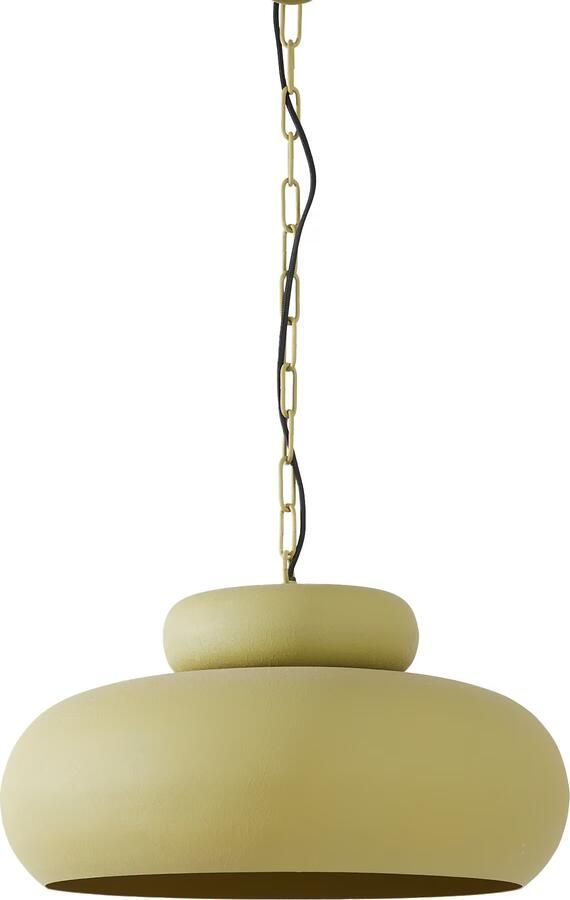 Light & Living Hanglamp Neiva Ø46cm Mat Olijfgroen Rond