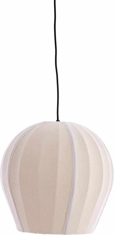 Light & Living Hanglamp Zagori Bouclé Ø35cm Zand Rond