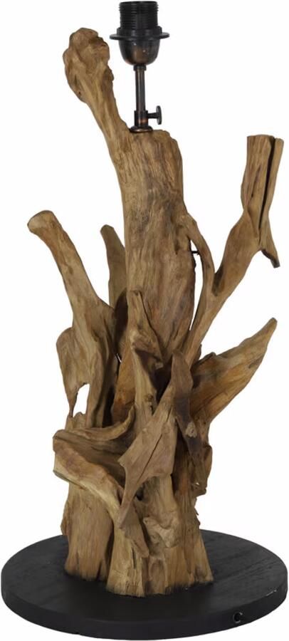 Light & Living Lampvoet Arbanasi Hout 63cm Naturel (excl. kap) Rond