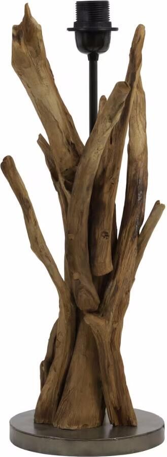 Light & Living Lampvoet Bluma Hout 50cm Naturel Bruin (excl. kap) Rond