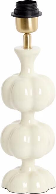 Light & Living Lampvoet Caldas 29cm Crème (excl. kap) Rond