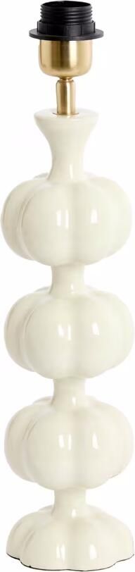 Light & Living Lampvoet Caldas 38cm Crème (excl. kap) Rond