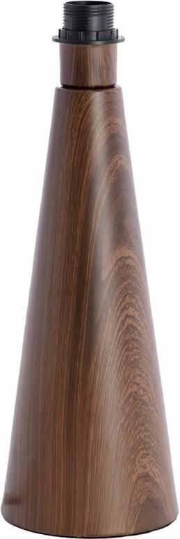 Light & Living Lampvoet Dinan Houtlook 40cm (excl. kap) Donkerbruin Rond