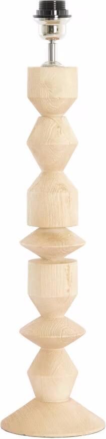 Light & Living Lampvoet Edie Hout 53cm Naturel (excl. kap) Rond