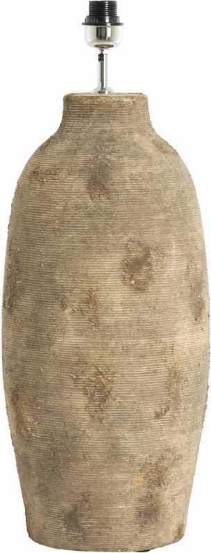 Light & Living Lampvoet Lucente Keramiek 70cm Donkerbruin (excl. kap) Rond