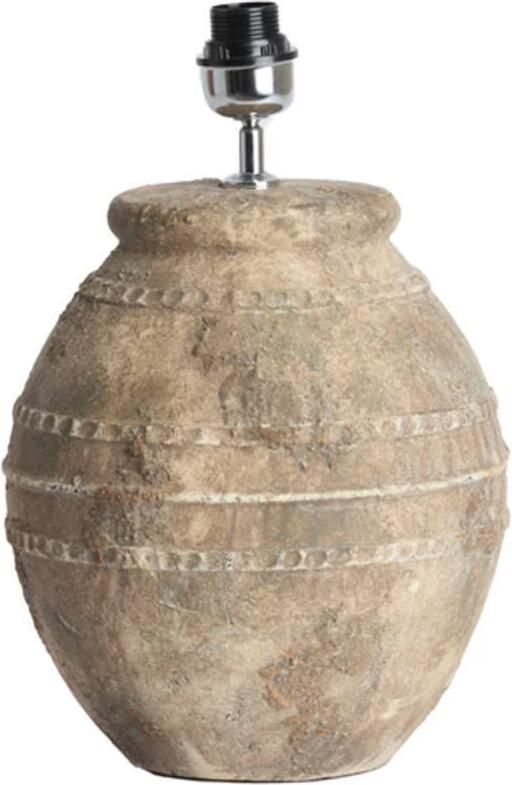 Light & Living Lampvoet Ventura Keramiek 42cm Donkerbruin (excl. kap) Rond