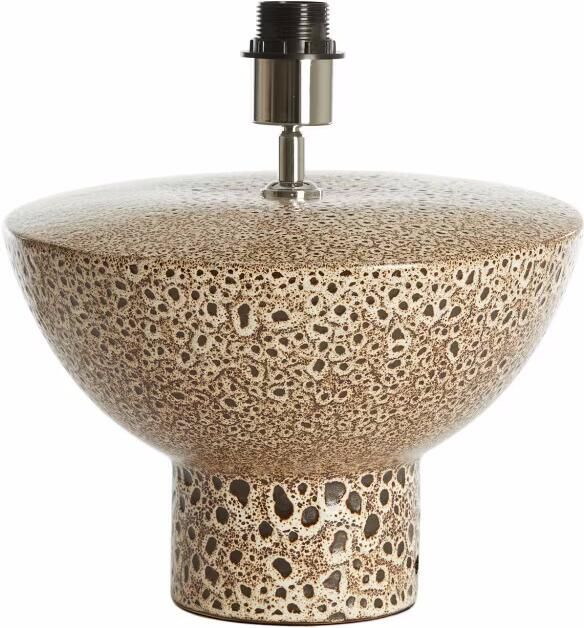Light & Living Lampvoet Yasur Keramiek 22cm Crème (excl. kap) Rond