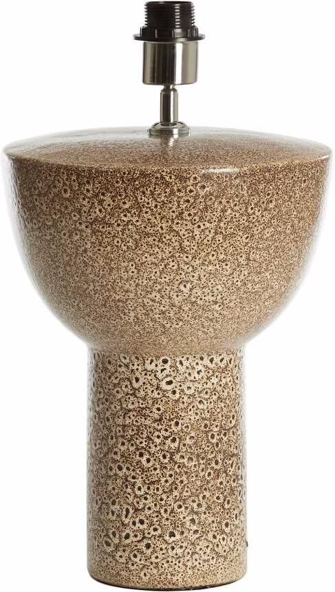 Light & Living Lampvoet Yasur Keramiek 35cm Crème (excl. kap) Rond