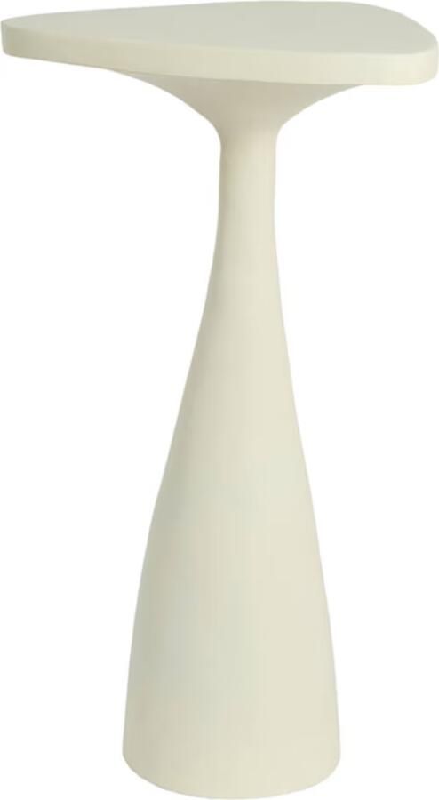 Light & Living Organische Bijzettafel Varoli 33 x 33cm Mat Crème