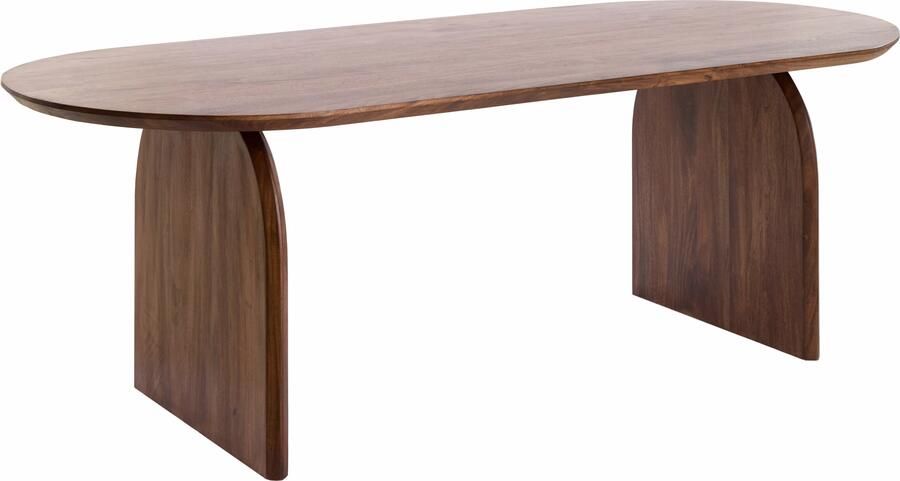Light & Living Ovale Eettafel Indore Acaciahout 220 x 100cm Bruin Ovaal