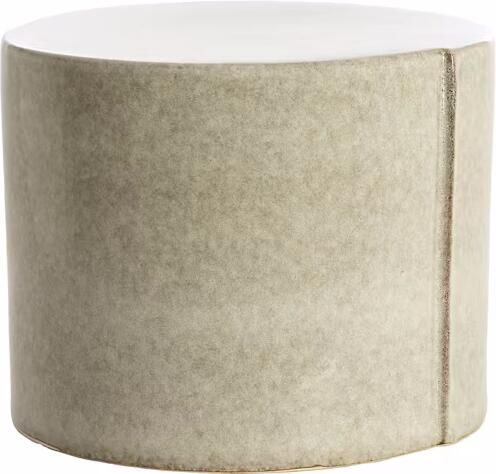 Light & Living Ronde Bijzettafel Chulilla Keramiek Ø42cm Grijs