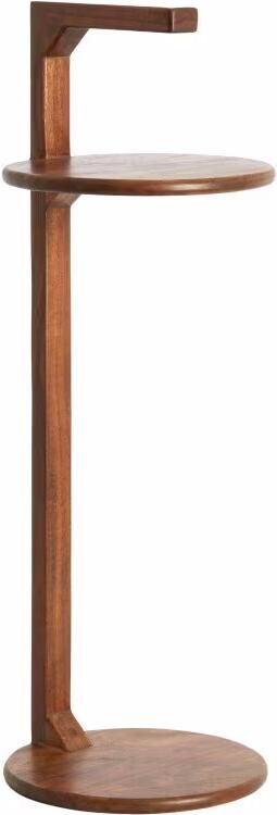 Light & Living Ronde Bijzettafel Delmino Acaciahout Ø26cm Bruin
