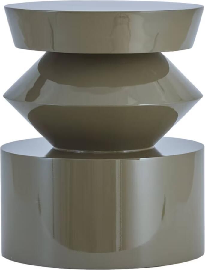 Light & Living Ronde Bijzettafel Dhoti Ø40cm Taupe
