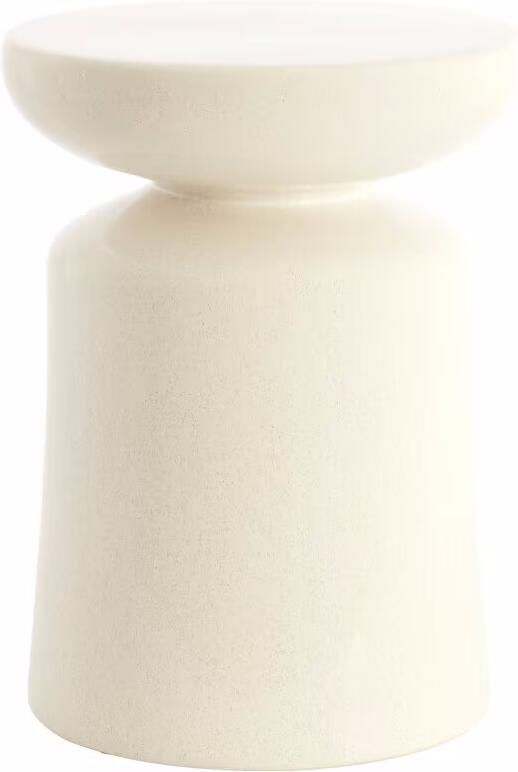 Light & Living Ronde Bijzettafel Kotor Keramiek Ø34cm Crème