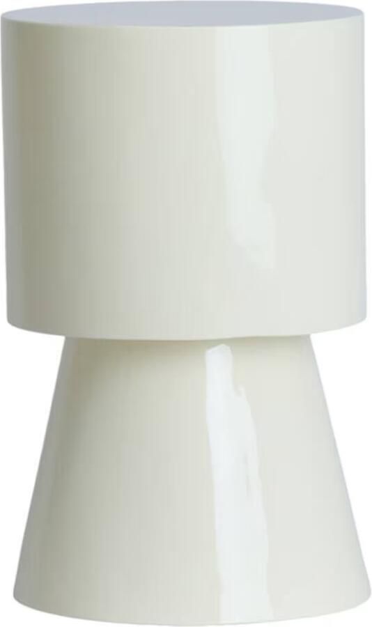 Light & Living Ronde Bijzettafel Nysa Ø30cm Crème