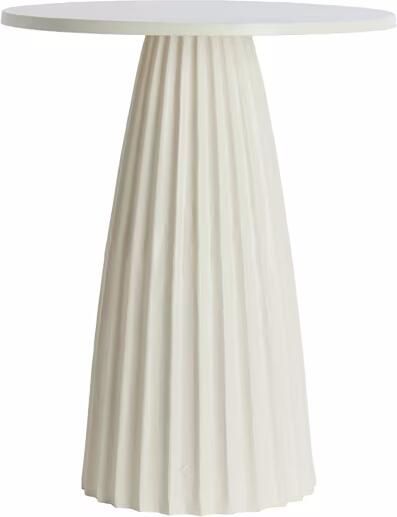 Light & Living Ronde Bijzettafel Veglia Ø45cm Crème