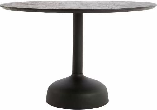 Light & Living Ronde Eettafel Tunja Mangohout Ø120cm Zwart