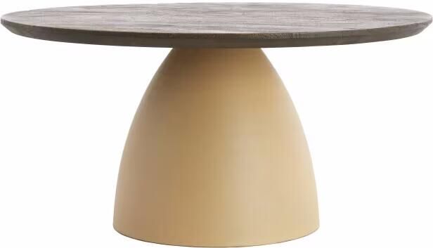 Light & Living Ronde Salontafel Ocana Hout en metaal Ø80cm Bruin
