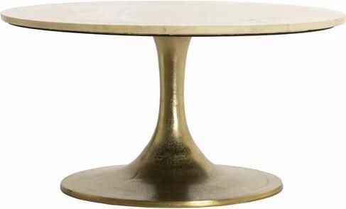 Light & Living Ronde Salontafel Tomar Marmerlook Ø74cm Beige