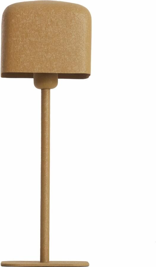 Light & Living Tafellamp Elenie 46cm Mat Okergeel Vierkant