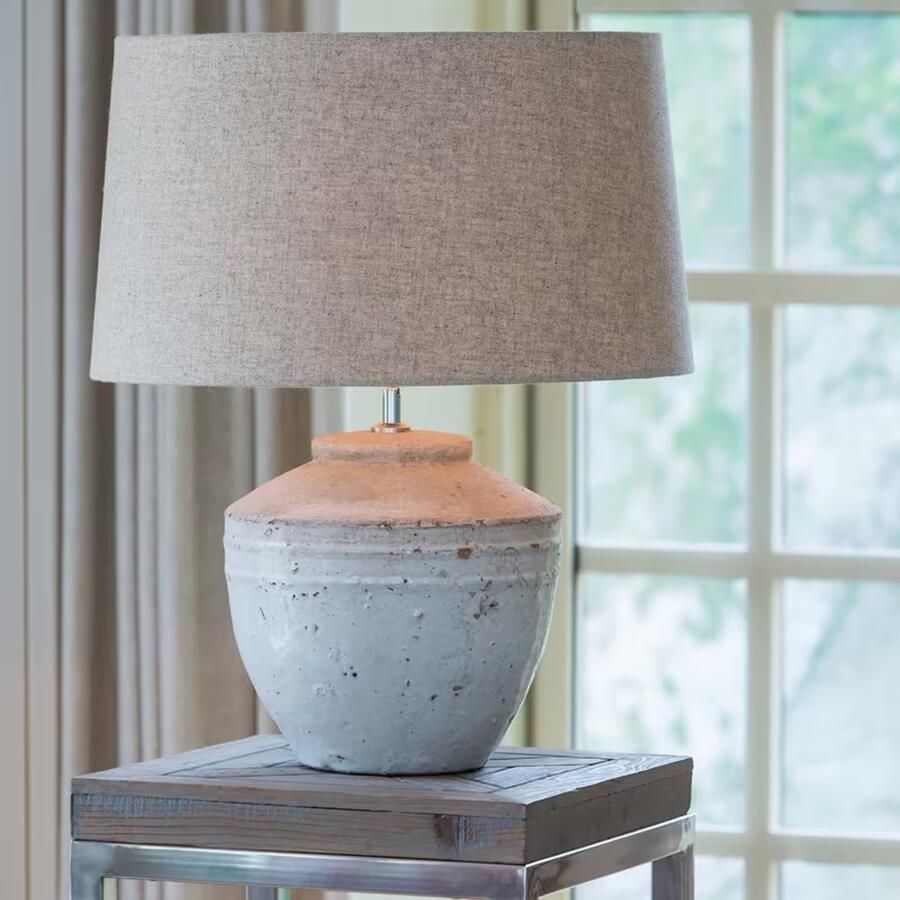 Light & Living Light&living Lampvoet Ø25x35 cm TOBA medium antiek wit