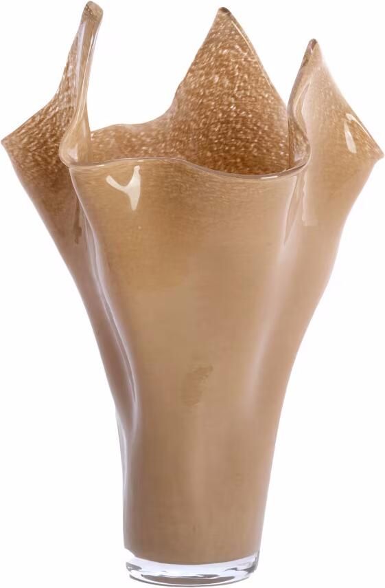 Light & Living Vaas Aiora Glas 53cm Beige Organisch