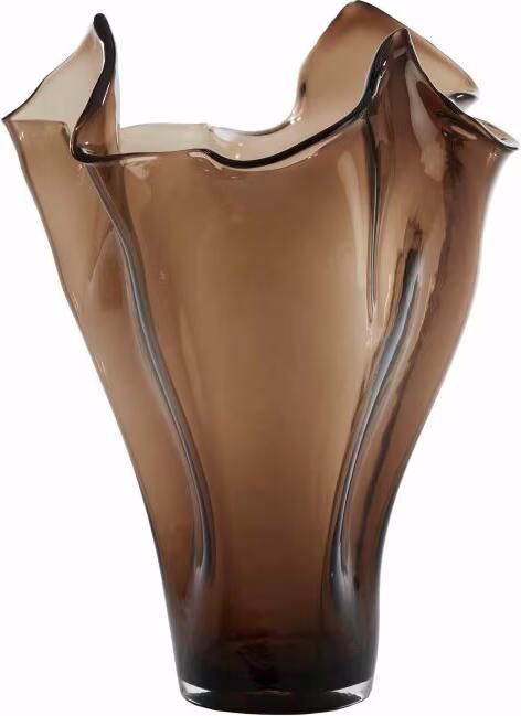 Light & Living Vaas Aiora Glas 53cm Donkerbruin Organisch