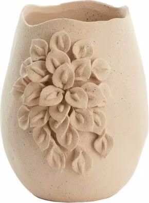 Light & Living Vaas Amiata Keramiek 26cm Crème Ovaal