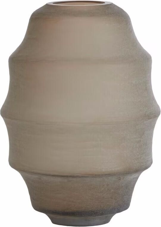 Light & Living Vaas Nayoro Glas 42cm Lichtbruin Rond