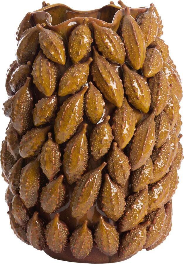 Light & Living Light&living Vaas deco 32x31x44 cm PALATIK keramiek cognac bruin