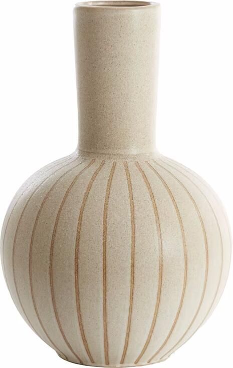 Light & Living Light&living Vaas deco Ø34x52 cm ULLOA keramiek mat zand+bruin