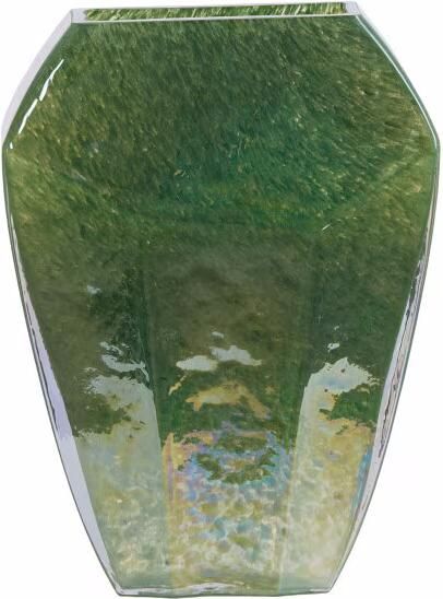 Light & Living Vaas Vionna Glas 34cm Donkergroen Ovaal