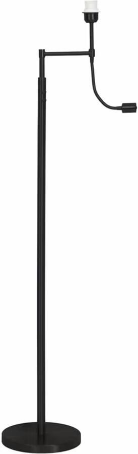 Light & Living Vloerlamp Calgary met LED Mat Zwart (excl. kap) Rond