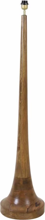 Light & Living Vloerlamp Jovany Hout 135cm Bruin (excl. kap) Rond