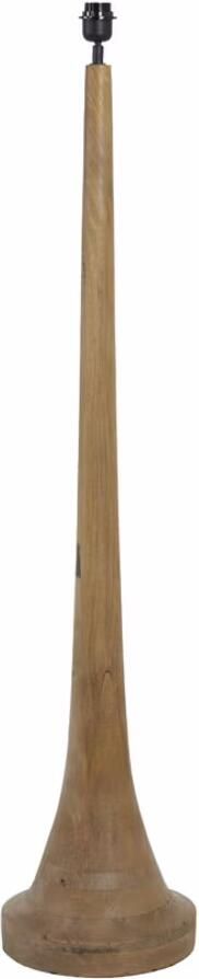 Light & Living Vloerlamp Jovany Hout 135cm Mat Bruin (excl. kap) Rond