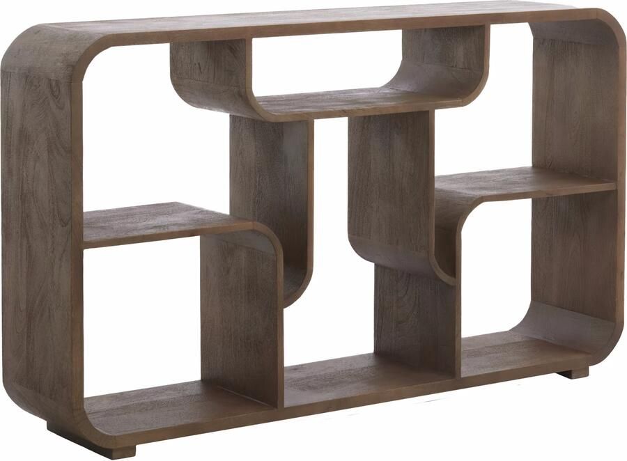 Light & Living Wandkast Labare 82 x 140cm Mat Grijs Donkerbruin