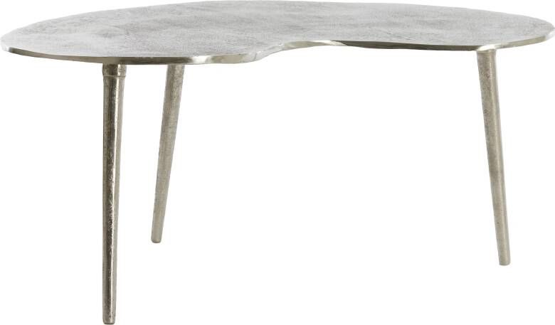 Light & Living Organische Bijzettafel Linos 80 x 60cm Nikkel