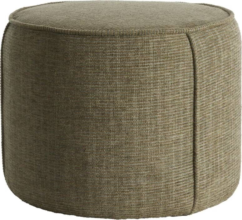 Light & Living Poef Domoni Chenille Groen