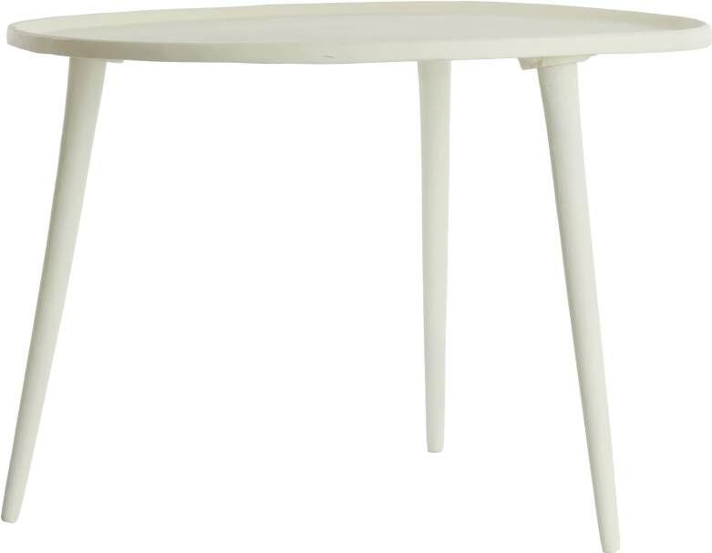 Light & Living Ronde Bijzettafel Babina 59cm Crème