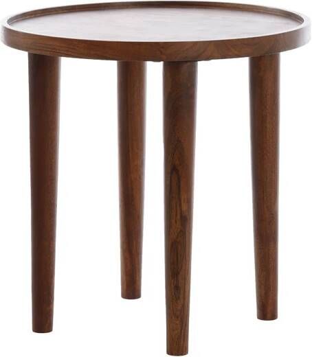 Light & Living Light&living Bijzettafel Ø49x49 cm QIANO acacia hout