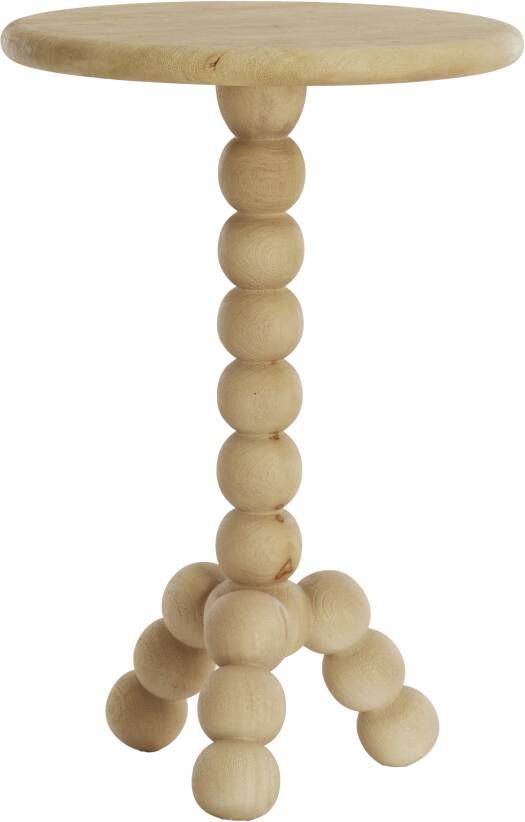 Light & Living Ronde Bijzettafel Veglio Mangohout Naturel