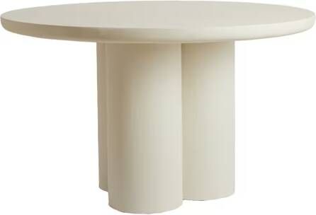 Light & Living Ronde Eettafel Mizuho 130cm Crème