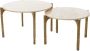 Light & Living Ronde Salontafel Kanae Set van 2 stuks Travertin Bruin - Thumbnail 2